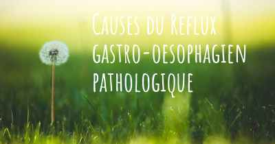 Causes du Reflux gastro-oesophagien pathologique