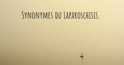 Synonymes du Laparoschisis. 