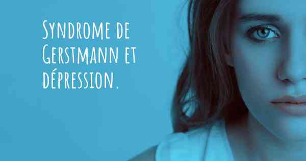 Syndrome de Gerstmann et dépression. 