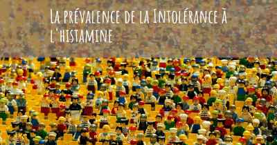 La prévalence de la Intolérance à l'histamine