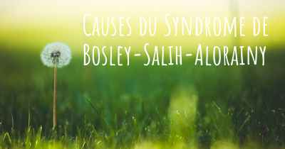 Causes du Syndrome de Bosley-Salih-Alorainy