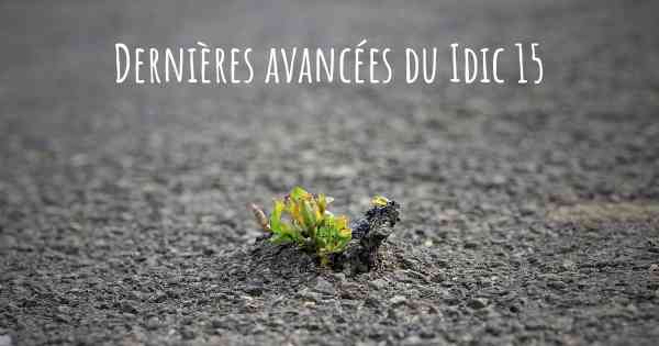 Dernières avancées du Idic 15