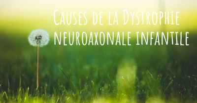Causes de la Dystrophie neuroaxonale infantile