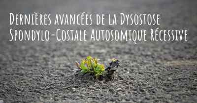 Dernières avancées de la Dysostose Spondylo-Costale Autosomique Récessive