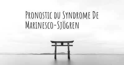 Pronostic du Syndrome De Marinesco-Sjögren