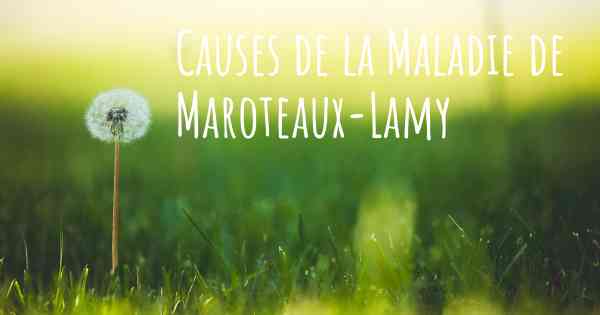 Causes de la Maladie de Maroteaux-Lamy