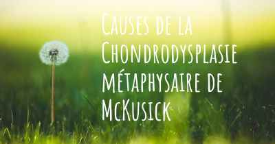 Causes de la Chondrodysplasie métaphysaire de McKusick