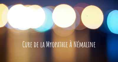 Cure de la Myopathie À Némaline