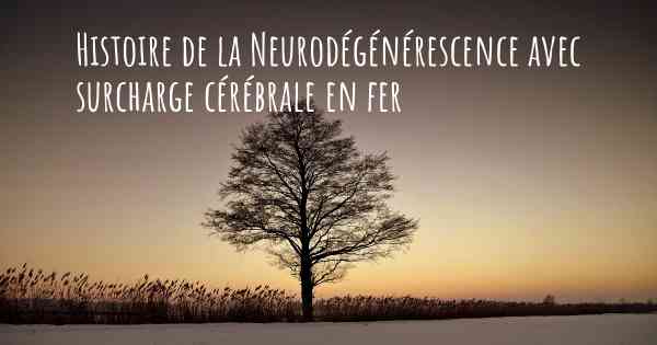 Histoire de la Neurodégénérescence avec surcharge cérébrale en fer