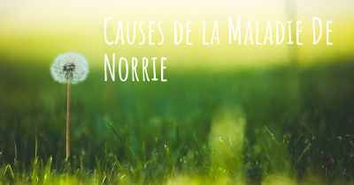 Causes de la Maladie De Norrie