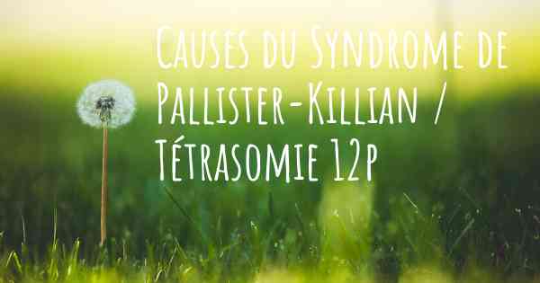Causes du Syndrome de Pallister-Killian / Tétrasomie 12p
