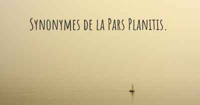 Synonymes de la Pars Planitis. 