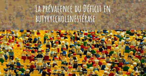 La prévalence du Déficit en butyrylcholinestérase