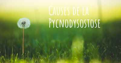 Causes de la Pycnodysostose
