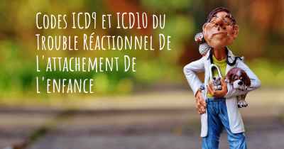 Codes ICD9 et ICD10 du Trouble Réactionnel De L'attachement De L'enfance