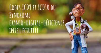 Codes ICD9 et ICD10 du Syndrome cranio-digital-déficience intellectuelle
