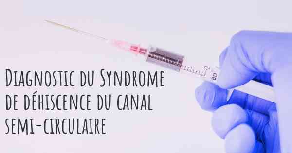 Diagnostic du Syndrome de déhiscence du canal semi-circulaire