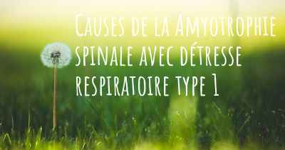 Causes de la Amyotrophie spinale avec détresse respiratoire type 1