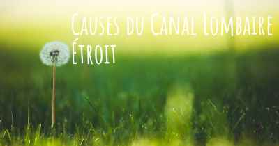 Causes du Canal Lombaire Étroit