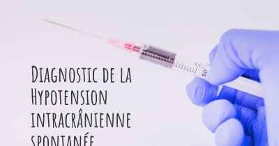 Diagnostic de la Hypotension intracrânienne spontanée