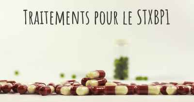 Traitements pour le STXBP1