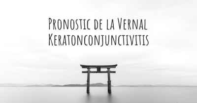 Pronostic de la Vernal Keratonconjunctivitis