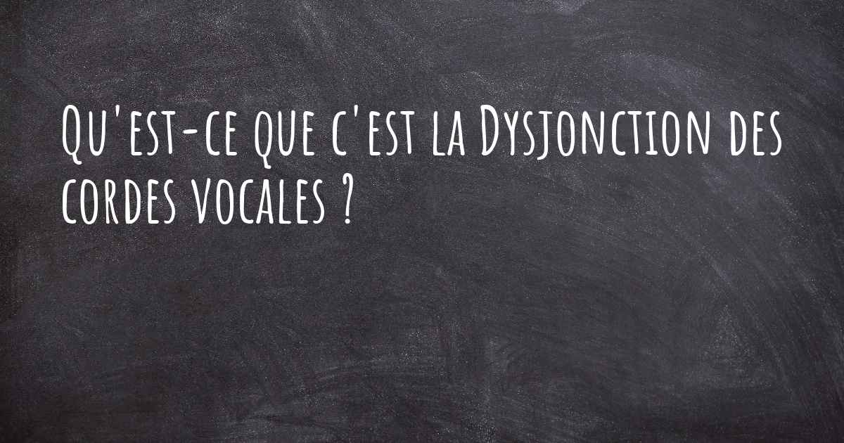 Cancer Des Cordes Vocales Espérance De Vie