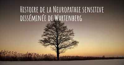 Histoire de la Neuropathie sensitive disséminée de Wartenberg