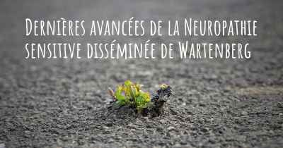 Dernières avancées de la Neuropathie sensitive disséminée de Wartenberg