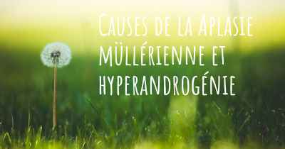 Causes de la Aplasie müllérienne et hyperandrogénie