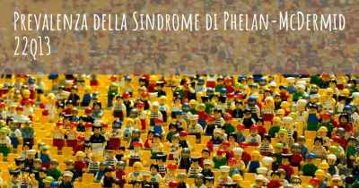 Prevalenza della Sindrome di Phelan-McDermid 22q13