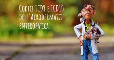 Codici ICD9 e ICD10 dell'Acrodermatite enteropatica