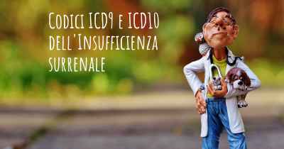 Codici ICD9 e ICD10 dell'Insufficienza surrenale
