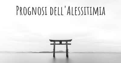 Prognosi dell'Alessitimia