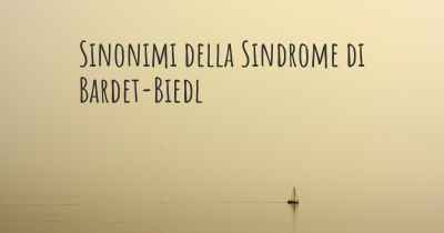 Sinonimi della Sindrome di Bardet-Biedl