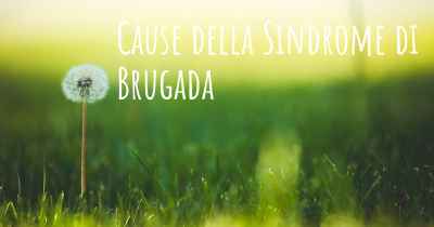 Cause della Sindrome di Brugada