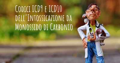 Codici ICD9 e ICD10 dell'Intossicazione da Monossido di Carbonio