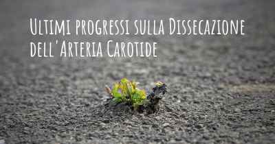 Ultimi progressi sulla Dissecazione dell'Arteria Carotide