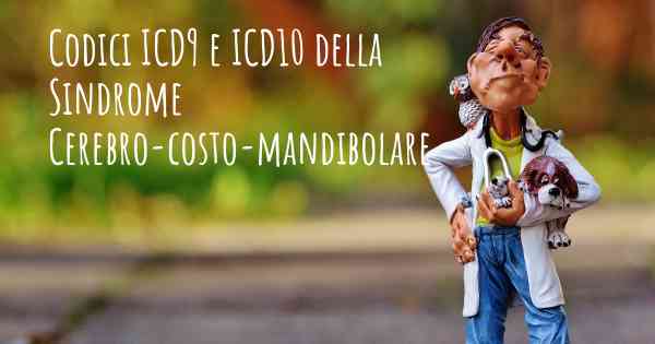 Codici ICD9 e ICD10 della Sindrome Cerebro-costo-mandibolare