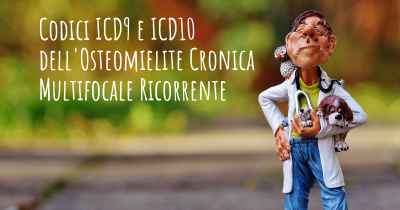 Codici ICD9 e ICD10 dell'Osteomielite Cronica Multifocale Ricorrente