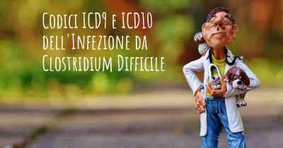 Codici ICD9 e ICD10 dell'Infezione da Clostridium Difficile