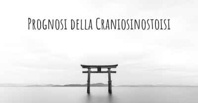 Prognosi della Craniosinostoisi