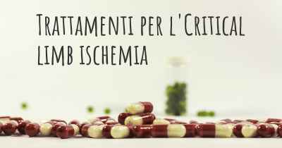 Trattamenti per l'Critical limb ischemia