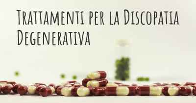 Trattamenti per la Discopatia Degenerativa