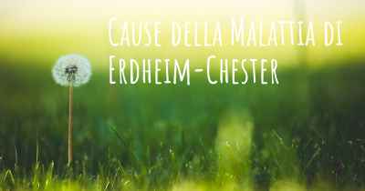 Cause della Malattia di Erdheim-Chester