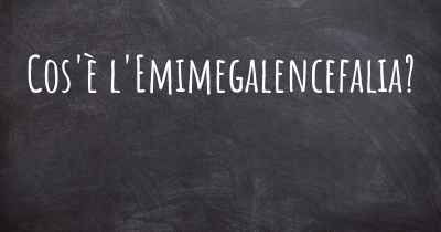 Cos'è l'Emimegalencefalia?