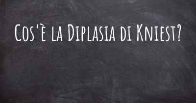 Cos'è la Diplasia di Kniest?