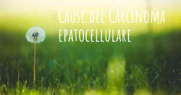 Cause del Carcinoma epatocellulare