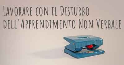 Lavorare con il Disturbo dell'Apprendimento Non Verbale