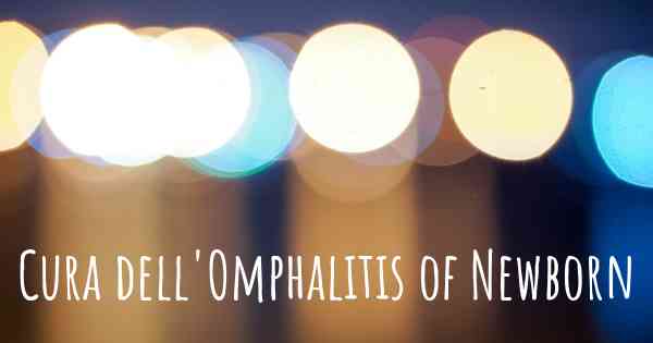 Cura dell'Omphalitis of Newborn
